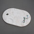 White Marble Charcuterie Board with Abalone Shell Inlay